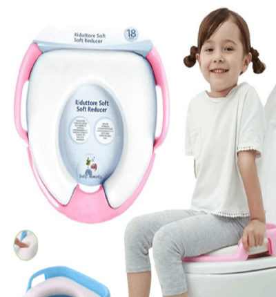 Commode seat for baby potty