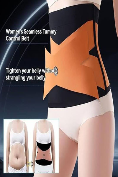 Women's Seamless Tummy Control Belt – Slimming Body Shaper for Belly Fat Reduction