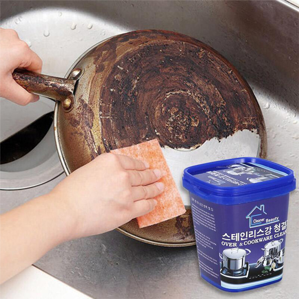 Cookware Cleaner – Heavy Duty Dish Cleaner for Removing Black Stains from Pots, Pans & Cookware (500gm, Made in China)