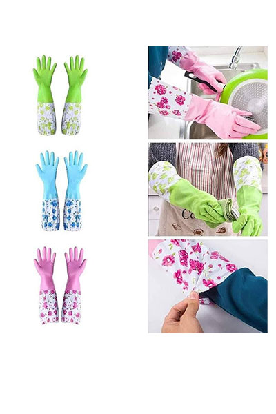 long silicone kitchen gloves kitchen cleaning gloves waterproof hand gloves dishwashing gloves heat resistant gloves long gloves for kitchen silicone gloves Bangladesh kitchen gloves Bangladesh ponnokuthir gloves household cleaning gloves multipurpose silicone gloves rubber gloves for dishwashing