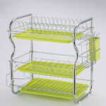 Dish Drainer Rack | Chrome-Plated Stainless Steel Kitchen Dish Drying Rack - Image 2