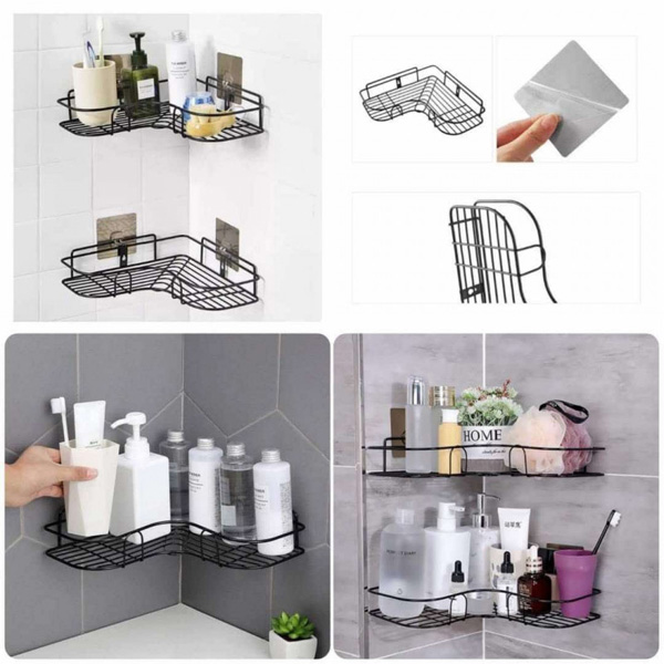Suction Bathroom Shelf Wall Organizer