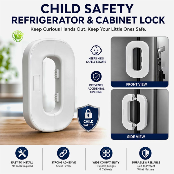 Child Safety Refrigerator Cabinet Door Lock