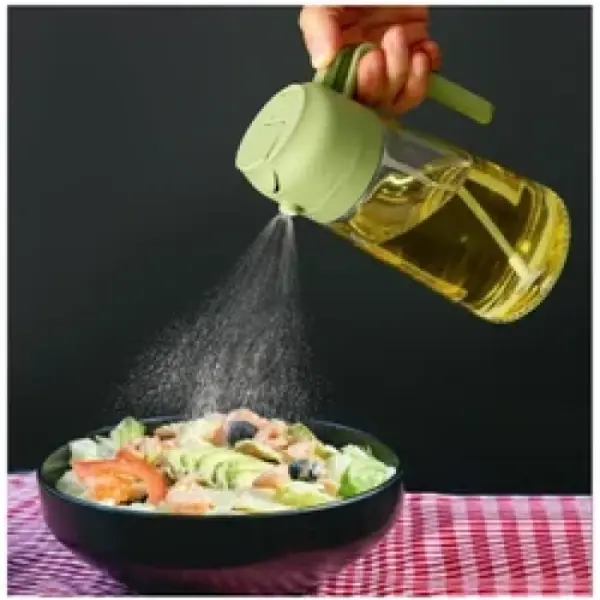 2 in 1 Oil Spray Bottle 500ML Spraying Oil