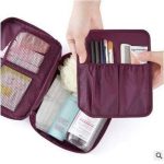 Stylish Floral Makeup Organizer Bag – Travel & Vanity Cosmetic Storage Bag - Image 2