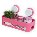 Bathroom Shelf Suction Rack Shower Wall Basket - Image 2