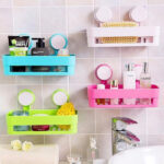 Bathroom Shelf Suction Rack Organizer