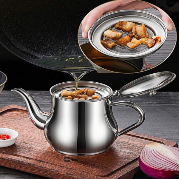 Stainless Steel Oil Kettle Pot for Kitchen