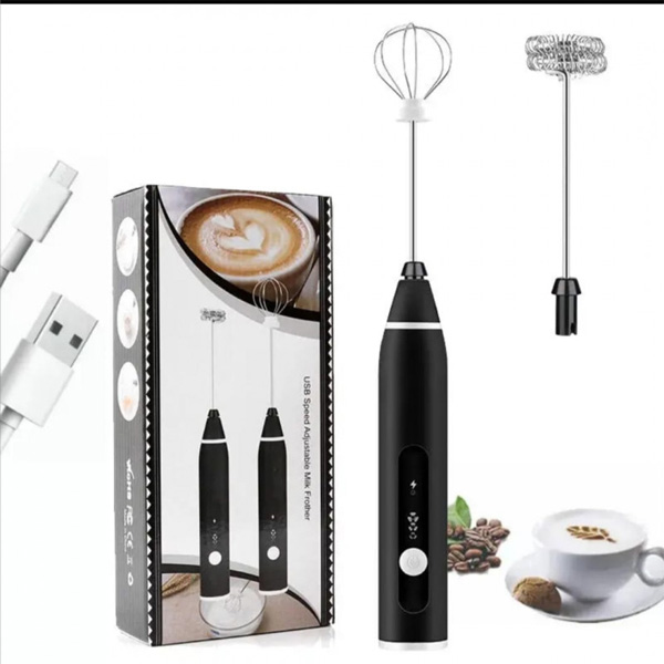 Rechargeable 3-Speed Handheld Milk Frother
