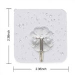 Transparent adhesive wall hooks for home
